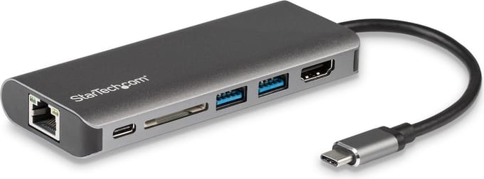 StarTech.com USB C Multiport Adapter - USB-C/Thunderbolt 3 - 4K HDMI - 60W PD