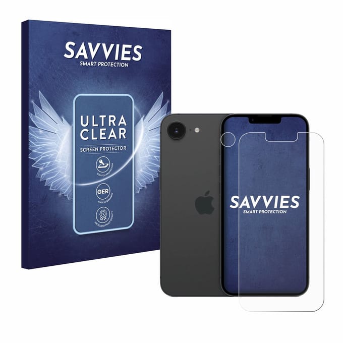 Savvies - Screenprotector voor Apple iPhone 16e / 17e - Folie Beschermfolie transparant 18 Stuks