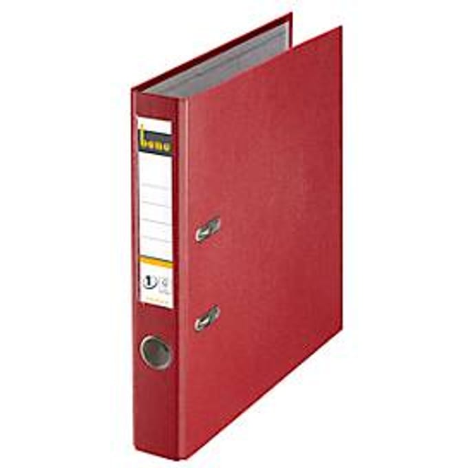 bene briefordner kunststof, rood, 45 mm rugbreedte