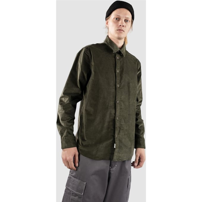Anerkjendt Akleif Solid Cord Shirt groen