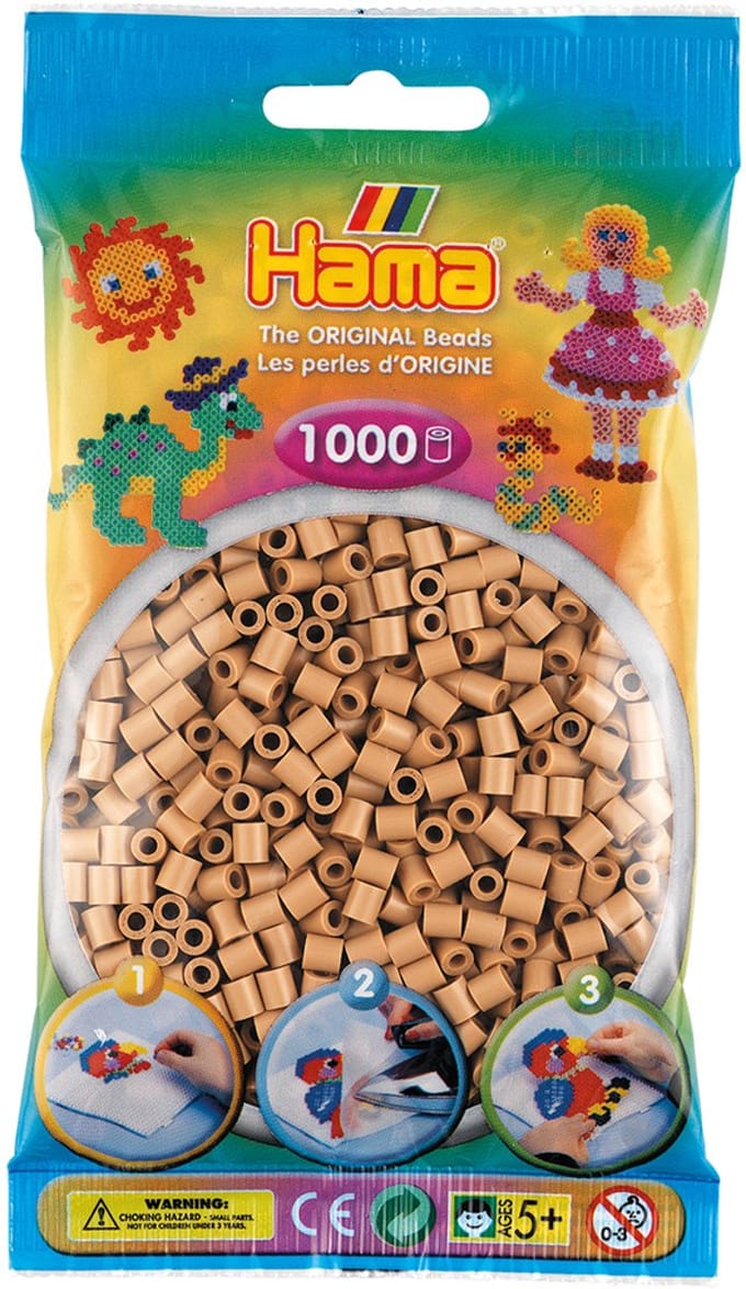 Hama Kralen 1000st nr.75 taupe Strijkkralen & -parels
