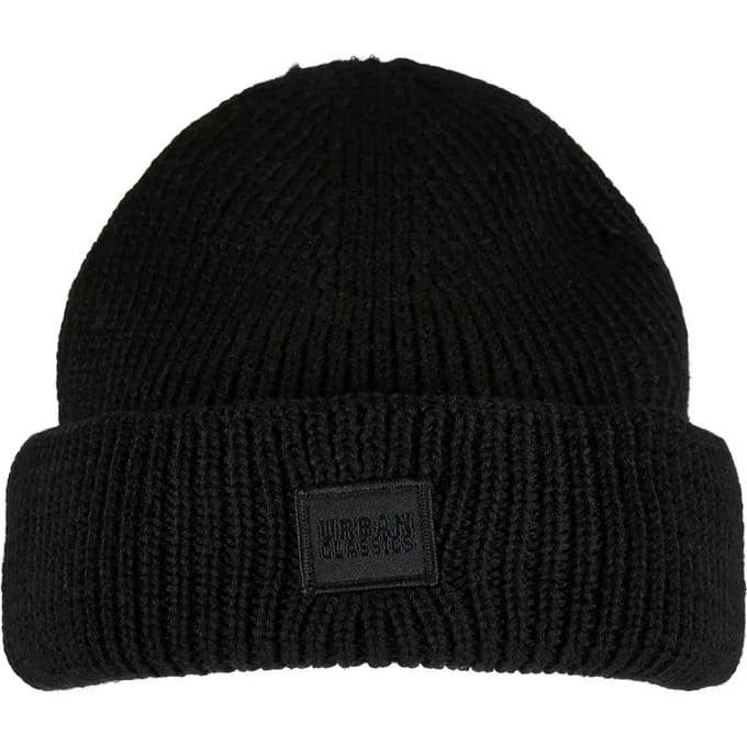 Urban Classics - Knitted Wool Beanie Muts - Zwart
