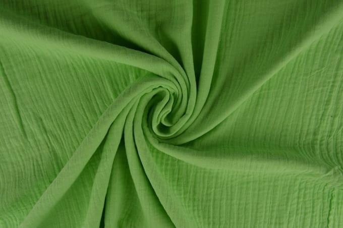 10 meter double gauze - Mintgroen - 100% katoen