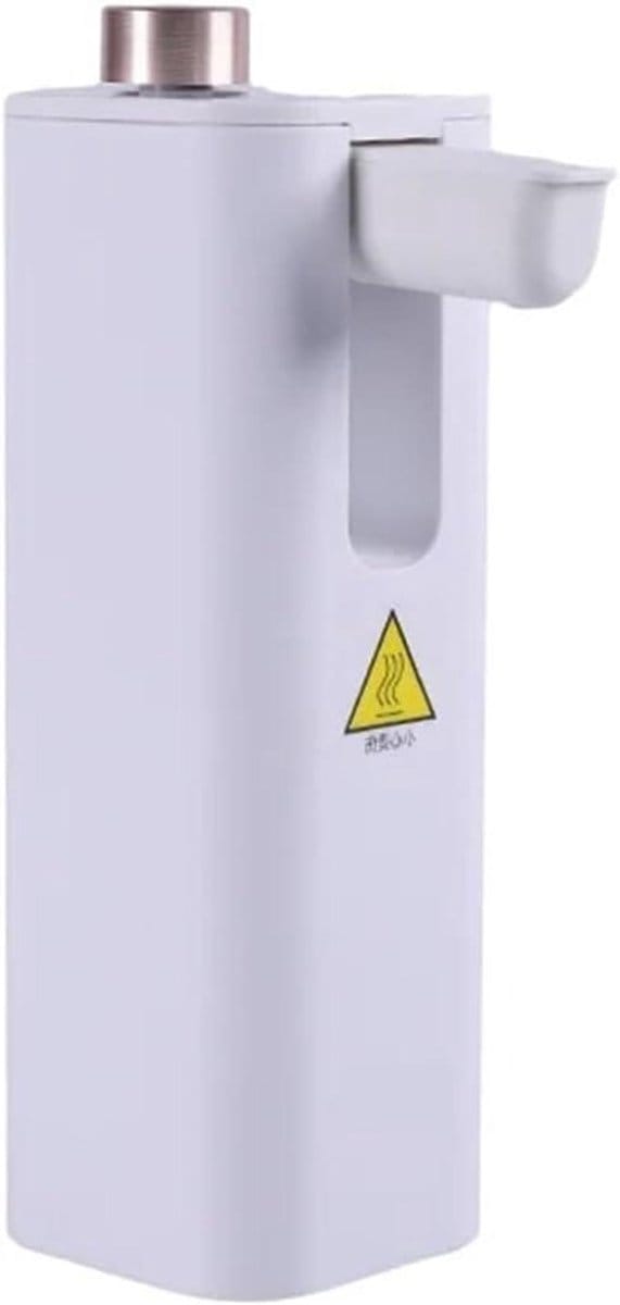 Heetwaterdispenser - Waterdispenser Warm - Direct Warm Water - Minimalistisch Ontwerp - 80x80x250mm - Wit