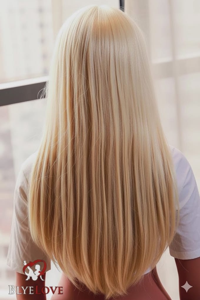 Sekspop Pruik Licht Blond voor Love Doll Sexpop