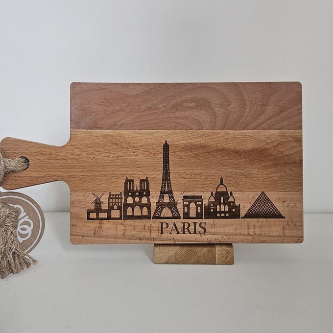 borrelplank beukenhout skyline Parijs 49 cm