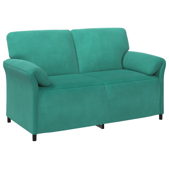 vidaXL - 2-Zits - Sofa - Turquoise - 158 - x - 83 - x - 95 - cm - Fluweel