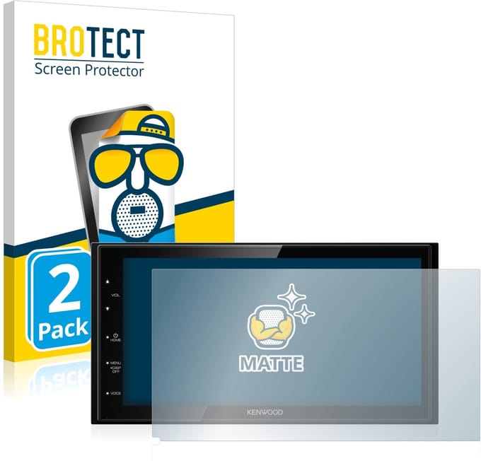 BROTECT - Screenprotector voor Kenwood DMX5020DABS - Folie Beschermfolie matte 2 Stuks