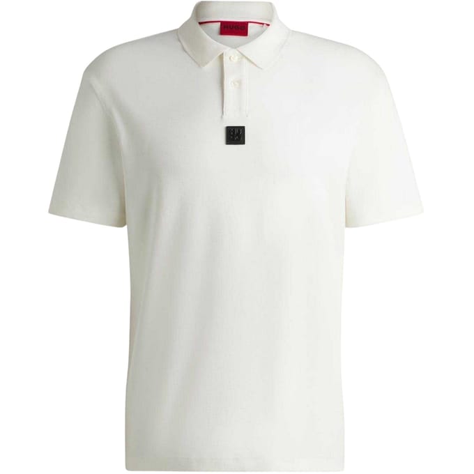 Hugo Mannen Deabono Logo Polo Shirt (Natuurlijk)