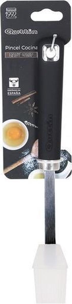 Quttin Easy Grip siliconen bakkwast 30 cm RVS zwart
