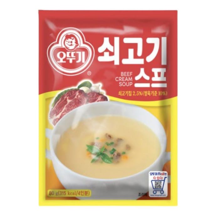 Otoki Rundvlees Soep Koreaanse Stijl Romige Rundvlees Instant Soep 80g, 1 st/3 st 3ea