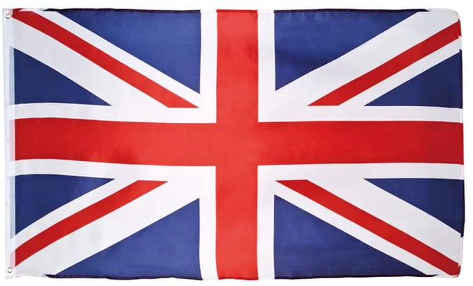 Boland vlag engeland - 90 x 150 cm - polyester - engelse vlag - supporter