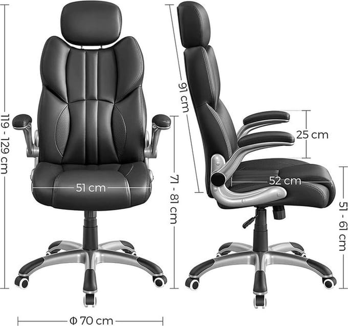 Nancy's Luxe Bureaustoel - Ergonomische Bureaustoelen - Bureaustoelen Voor Volwassenen
