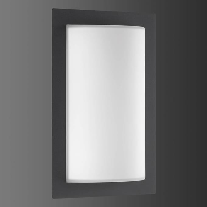 LCD Luis LED buiten wandlamp, grafiet, bewegingsmelder