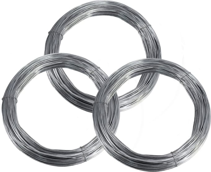 1000 meter spandraad van 2,5 mm voor wildhekken, boshekken en weidehekken.