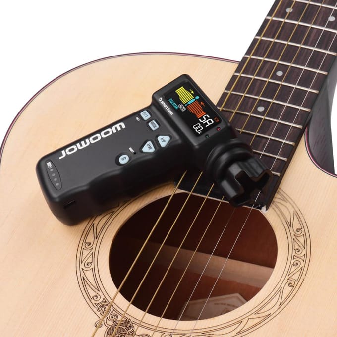 JOWOOM Smart Guitar Tuner Peg String Winder voor Ukulele Chromatische stemming zwart