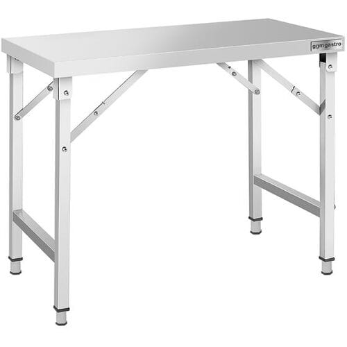 GGM Gastro Edelstahl Arbeitstisch - klappbar - 1200x700mm