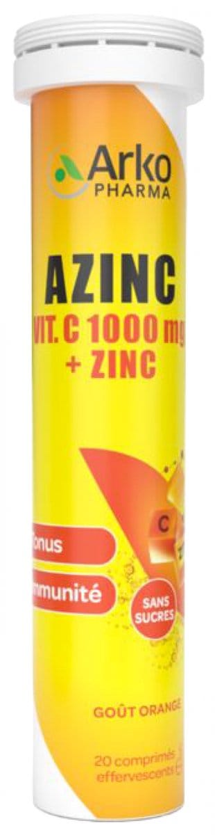 Arkopharma Azinc Vit. C 1000 mg + Zink 20 Bruistabletten