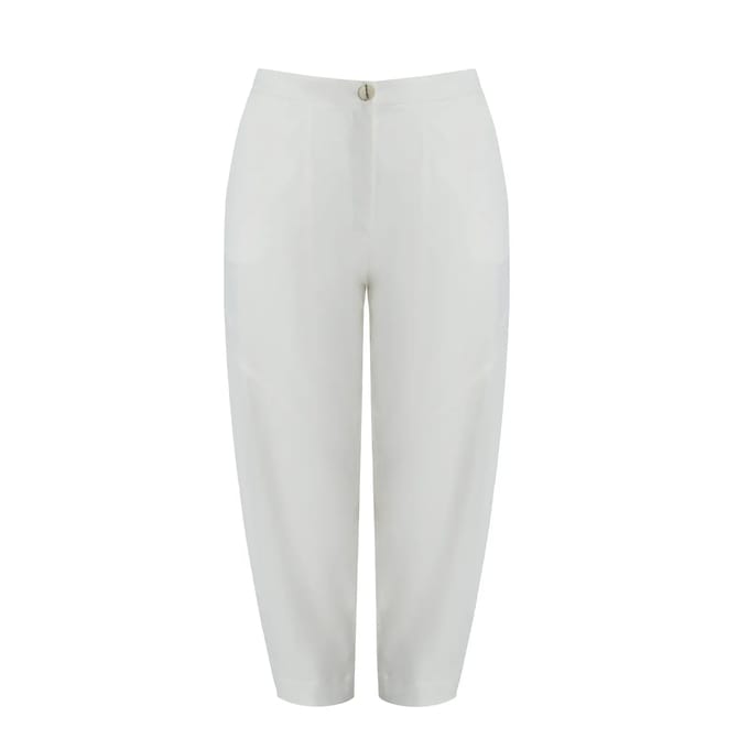 Barrelbroek met elastische taille aan de achterkant dames Mat Fashion