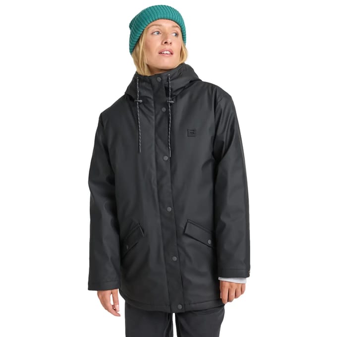Billabong Under The Rain Parka Zwart 2XL Vrouw