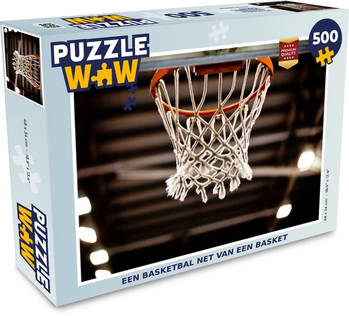 Puzzel Een basketbal net van een basket - Legpuzzel - Puzzel 500 stukjes