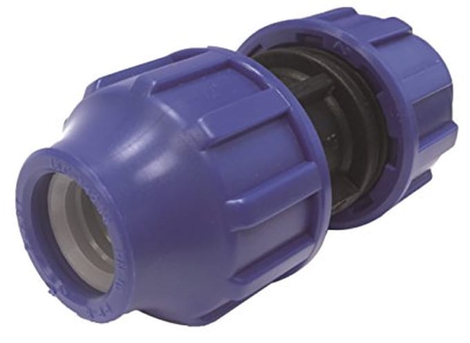 Verbindingsstuk Buizen - T-stuk - Tuin Bewatering - Snelle Montage - 4 x 11 x 4 cm - Zwart Blauw
