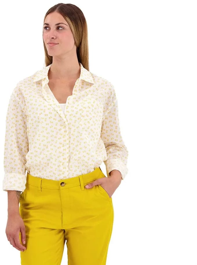 Dockers Original Overhemd Met Lange Mouwen Beige S Vrouw