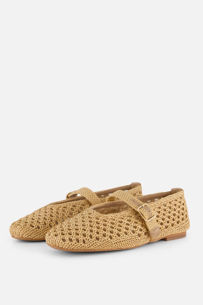 Cellini Cellini Ballerina's beige Raffia