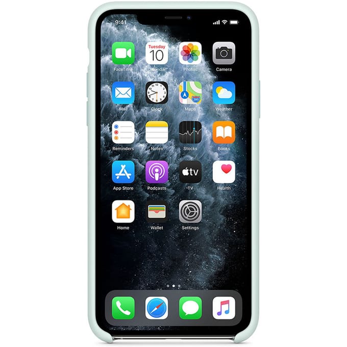 Silicone Backcover voor de Apple iPhone 11 Pro Max - Seafoam