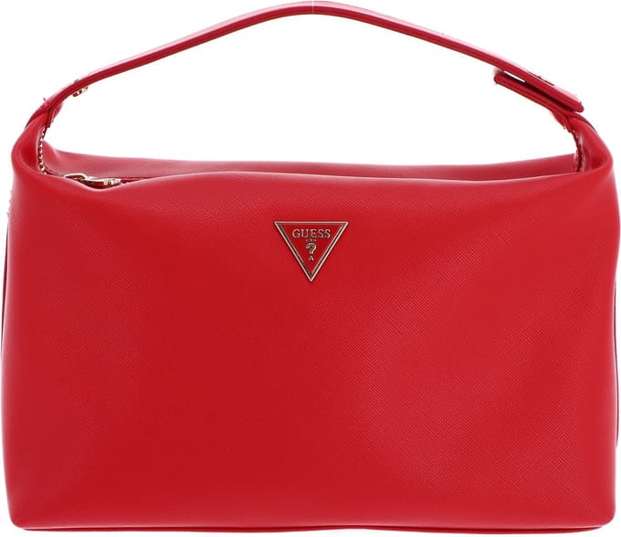 GUESS Cosmetische tas Strap Beauty Case Red Rood