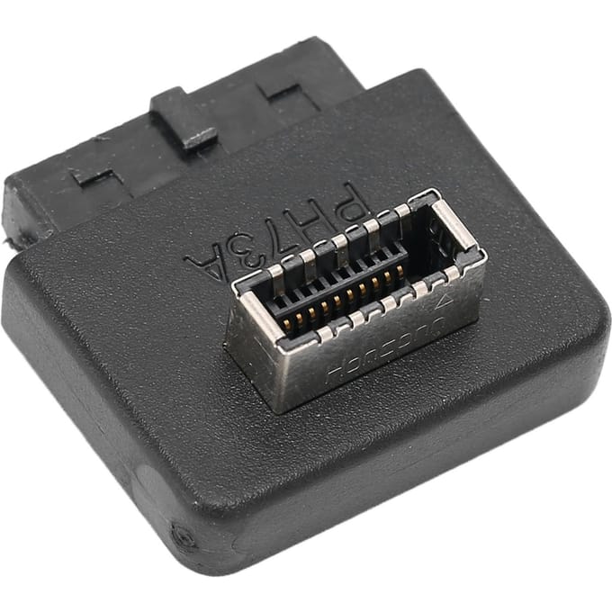 USB Frontpaneel Adapter 90 graden ABS Brede Toepasbaarheid USB3.0 20-pins naar TYPE E Header Adapter voor Moederbord Type 1 black