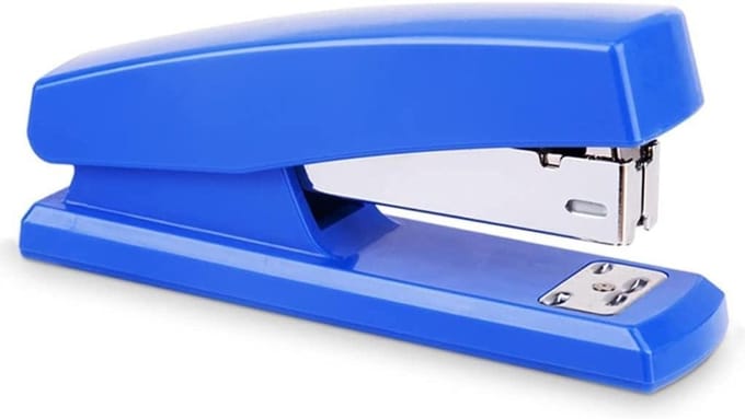 Nietmachine - Bureau nietmachine - Papier binden - Arbeidsbesparend ontwerp - 123x34x56mm - Blauw