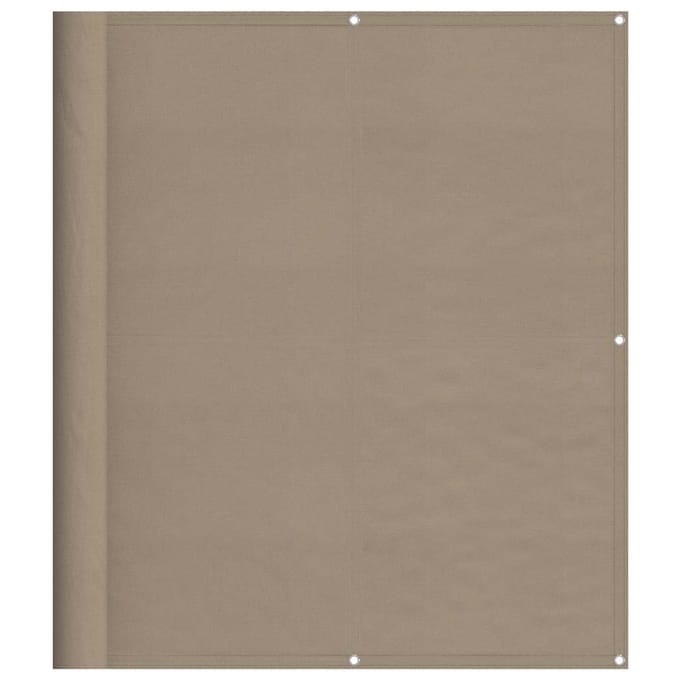 vidaXL Balkonscherm 120x700 cm 100% oxford polyester taupe
