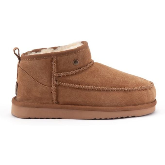 Warmbat - maat 39- Durack Suede boot Stitch Dames Laarzen - Cognac