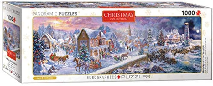 Panoramische puzzel 1000 stukjes met zee en vuurtoren