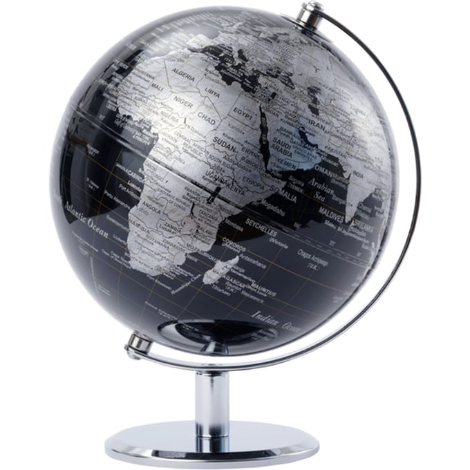 Globe troika 20cm zwart-zilver