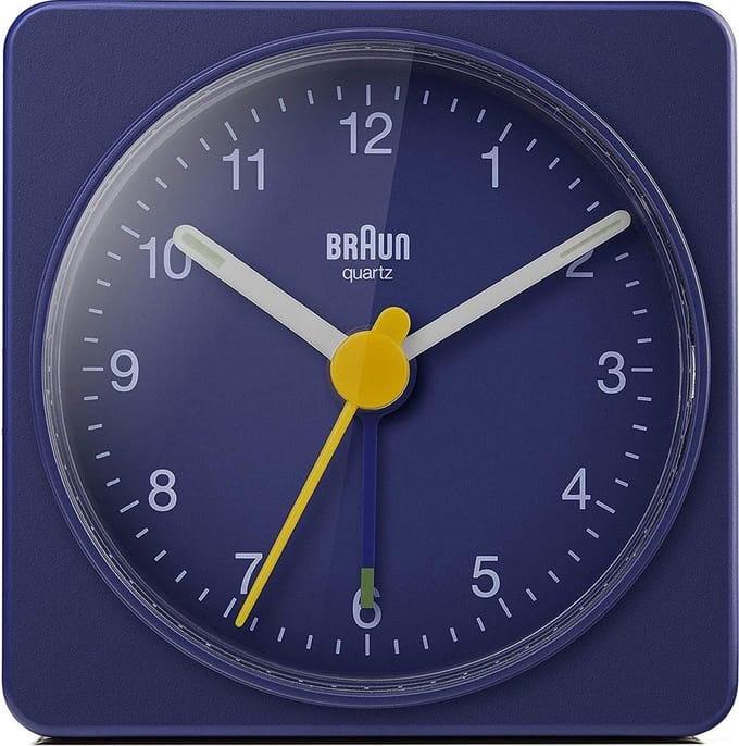 Braun BC02BL -  Wekker - Analoog - Reis - Blauw