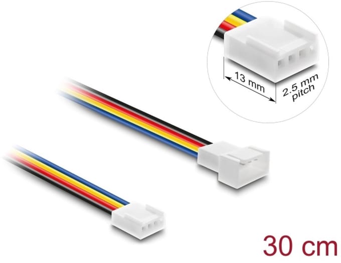 Delock Fan Extension Cable PWM male to female 4 pin 30 cm