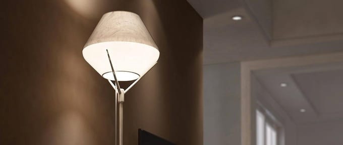 DesignNest LightShade - Stalamp - Grijs Hout