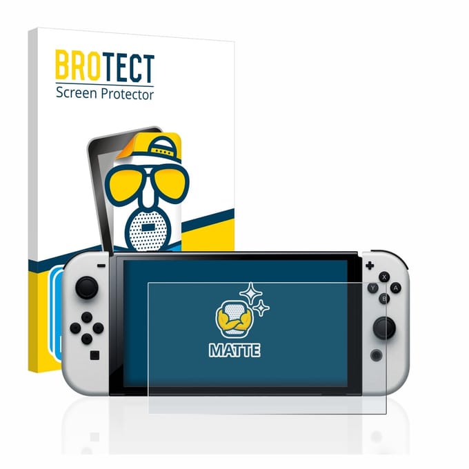 BROTECT - Screenprotector voor Nintendo Switch OLED-Modell - Folie Beschermfolie matte 2 Stuks