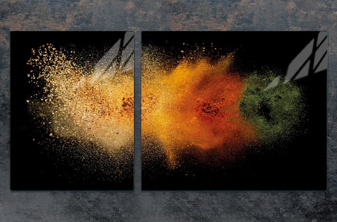 TMK ArtDeko - Snijplank - Gehard Glas - 100x52 cm - Przyprawy