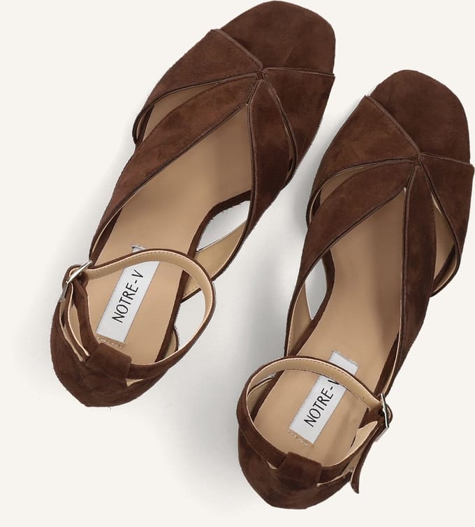 Notre-V 19080 Sandalen - Dames - Bruin - Maat 40