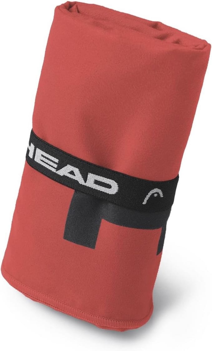 Microvezel Handdoek - Sport Handdoek - Snel Drogen - Met Elastische Band - 40 x 60 cm - Rood