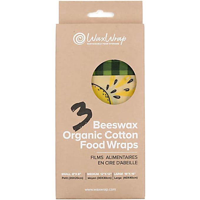 WaxWrap Waxed Katoenen Afdek Wraps - 3 Stuks
