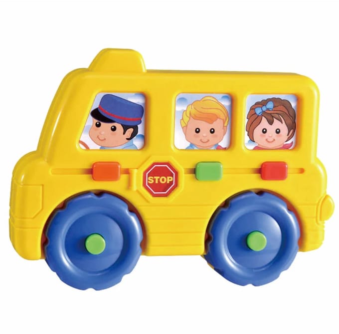 Muzikale Schoolbus - Educatief Speelgoed - Playing Kids - 6+m
