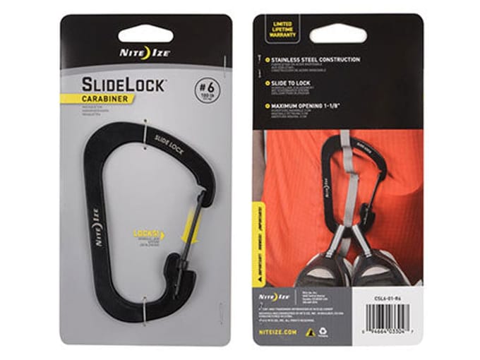 NITE IZE SLIDELOCK CARABINER STAINLESS STEEL