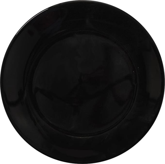 Dutch Rose Bord Plat Zwart - Ø26cm