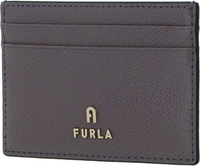 FURLA Leren Kaarthouder Camelia Card Case Aura Paars