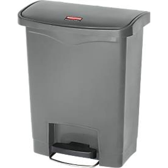 Pedaalemmer Slim Jim®, kunststof, volume 30 liter, grijs