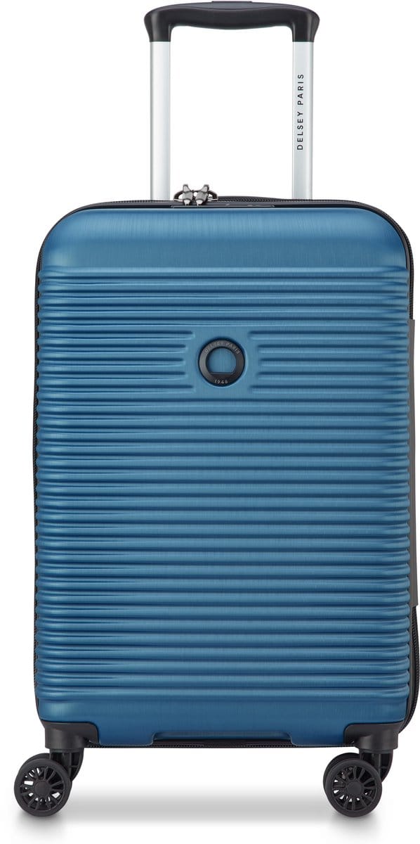 DELSEY Freestyle handbagagekoffer 55 cm - uitbreidbaar - TSA-slot en SECURITECH - Blue